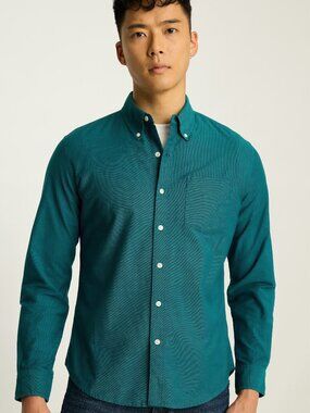 Bonobos Everyday Oxford Shirt Slim Fit Small Teal Button Down